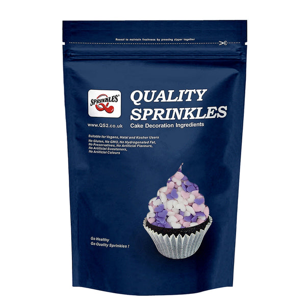 Bulk Pack Confetti Mini Heart - Nut Free Natural Ingredients Sprinkles