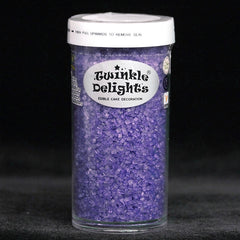 Purple Sugar Crystals - Soy Free Clean Label Sprinkles Cake Decoration (Top 14 Allergen Free, Naturally Sourced Ingredients, Plant-based, Free From GMO, Hydrogenated Fat, Palm oil, Certified Vegan, BRC, Kosher, Halal & FDA)