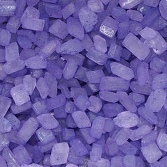 Purple Sugar Rocs - Gluten Free Nuts Free Kosher Certified Sprinkles (Top 14 Allergen Free, Naturally Sourced Ingredients, Plant-based, Clean Label Free From GMO, Hydrogenated Fat, Palm oil, Vegan, BRC, Halal & FDA)