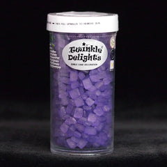 Purple Sugar Rocs - Gluten Free Nuts Free Kosher Certified Sprinkles (Top 14 Allergen Free, Naturally Sourced Ingredients, Plant-based, Clean Label Free From GMO, Hydrogenated Fat, Palm oil, Vegan, BRC, Halal & FDA)