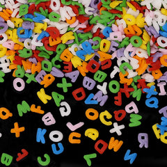 Rainbow Confetti Alphabets - Dairy Free Kosher Certified Sprinkles (Top 14 Allergen Free, Naturally Sourced Ingredients, Plant-based, Clean Label Free From GMO, Hydrogenated Fat, Palm oil, Vegan, BRC, Halal & FDA)