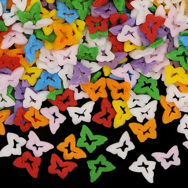 Rainbow Confetti Butterfly - Gluten Free Dairy Free Halal Sprinkles