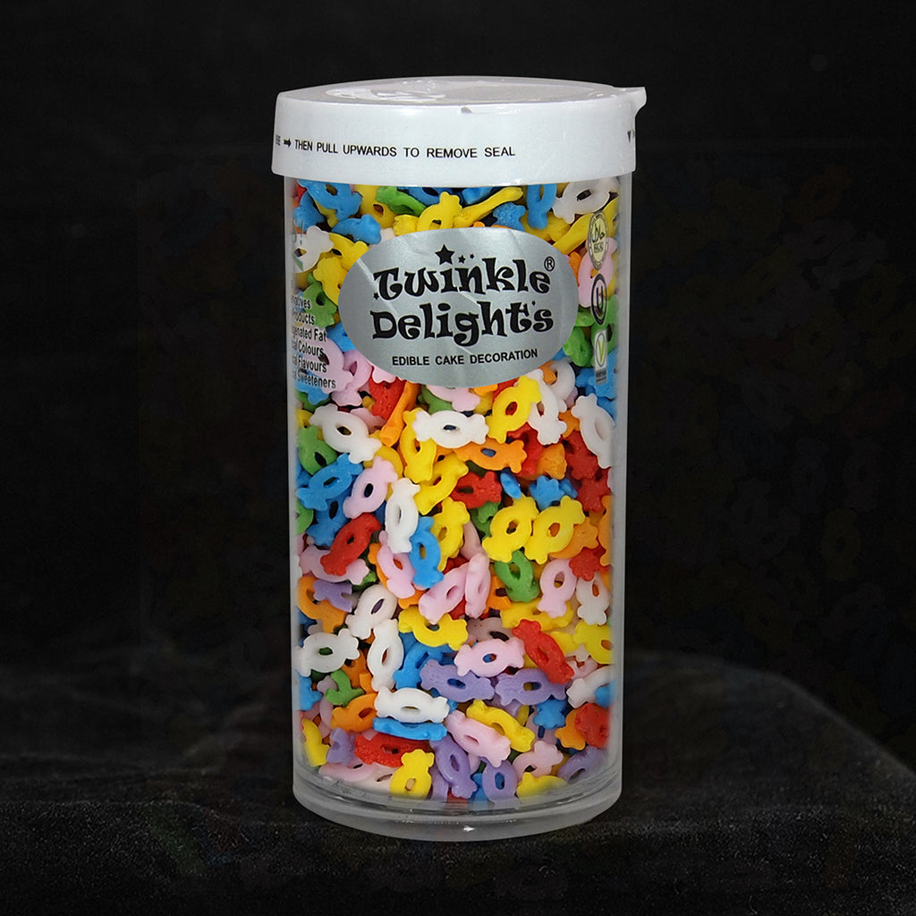 Rainbow Confetti Candy - Gluten Free Halal Sprinkles Cake Decoration