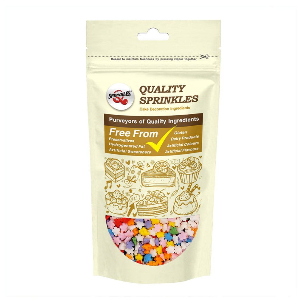 Rainbow Confetti Flower - Dairy Free Kosher Certified Vegan Sprinkles