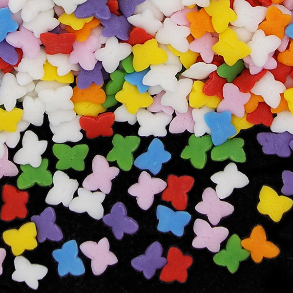 Rainbow Confetti Little Butterfly - Nut Free Halal Certified Sprinkles