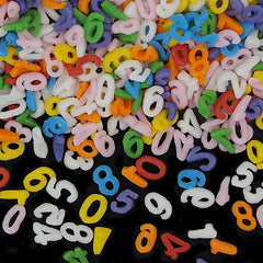 Rainbow Confetti Number - Dairy Free Soya Free Sprinkles Cake Decor (Top 14 Allergen Free, Naturally Sourced Ingredients, Plant-based, Clean Label Free From GMO, Hydrogenated Fat, Palm oil, Certified Vegan, BRC, Kosher, Halal & FDA)