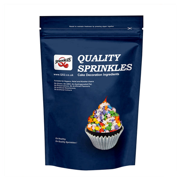 Rainbow Confetti Stars - Dairy Free Halal Sprinkles Cake Decoration