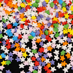 Rainbow Confetti Stars - Dairy Free Halal Sprinkles Cake Decoration (Top 14 Allergen Free, Naturally Sourced Ingredients, Plant-based, Clean Label Free From GMO, Hydrogenated Fat, Palm oil, Certified Vegan, BRC, Kosher & FDA)