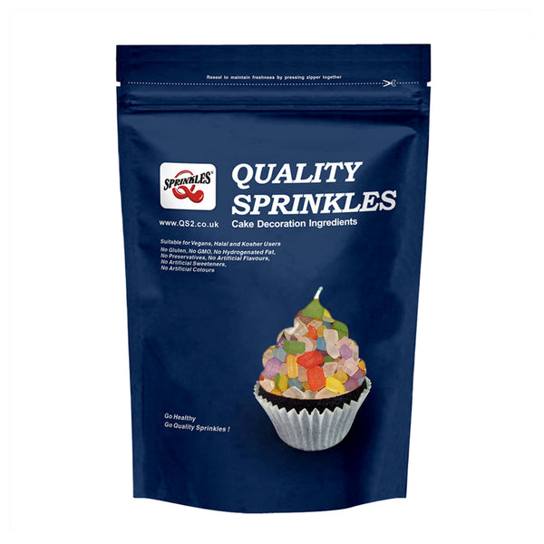 Rainbow Sugar Rocs - No Dairy Nuts Free Halal Certified Sprinkles