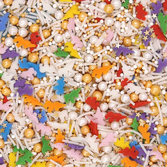 Rainbowcorn Sprinkles - Dairy Free Soy Free Sprinkles Blend Cake Decor (Top 14 Allergen Free, Naturally Sourced Ingredients, Plant-based, Clean Label Free From GMO, Hydrogenated Fat, Palm oil, Certified Vegan, BRC, Kosher, Halal & FDA)