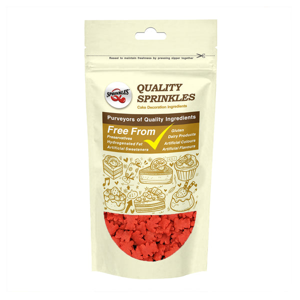 Red Confetti Bear - Nuts Free Clean Label Sprinkles Cake Decoration