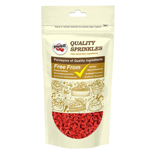 Red Confetti Rabbit - Non Dairy Kosher Certified Sprinkles For Cakes