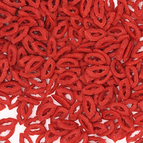 Red Confetti Lip - Soya Free Clean Label Sprinkles Cake Decorations