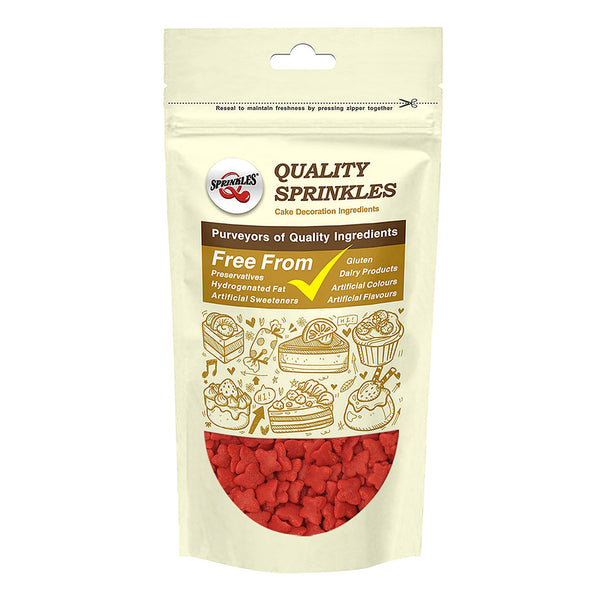 Red Confetti Little Butterfly - Gluten Free Kosher Certified Sprinkles