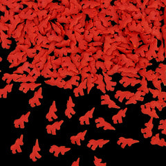 Red Confetti Unicorn - Nuts Free Kosher Certified Sprinkles Cake Decor (Top 14 Allergen Free, Naturally Sourced Ingredients, Plant-based, Clean Label Free From GMO, Hydrogenated Fat, Palm oil, Vegan, BRC, Halal & FDA)