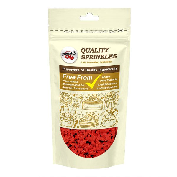 Red Confetti Unicorn - Nuts Free Kosher Certified Sprinkles Cake Decor