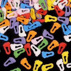 Rainbow Confetti Footprint - Non Dairy Kosher Certified Sprinkles (Top 14 Allergen Free, Naturally Sourced Ingredients, Plant-based, Clean Label Free From GMO, Hydrogenated Fat, Palm oil, Vegan, BRC, Halal & FDA)