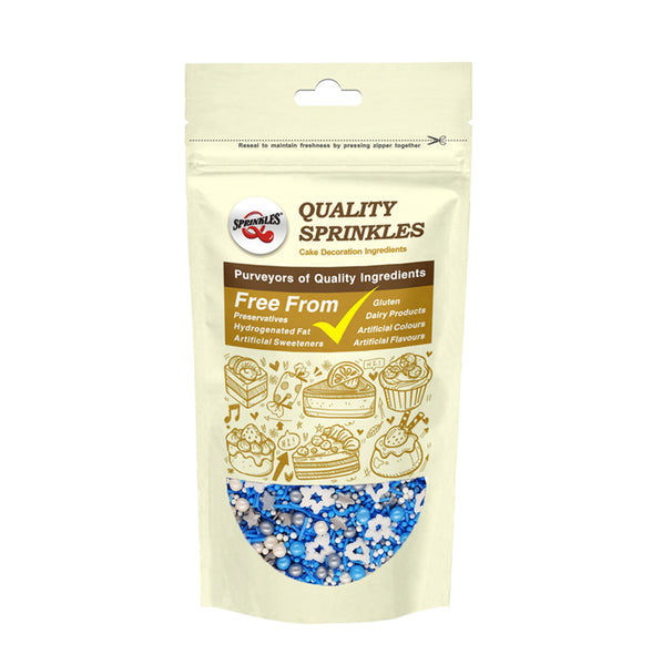 Romantic Winter - Nuts Free Gluten Free Halal Sprinkles Mix For Cake