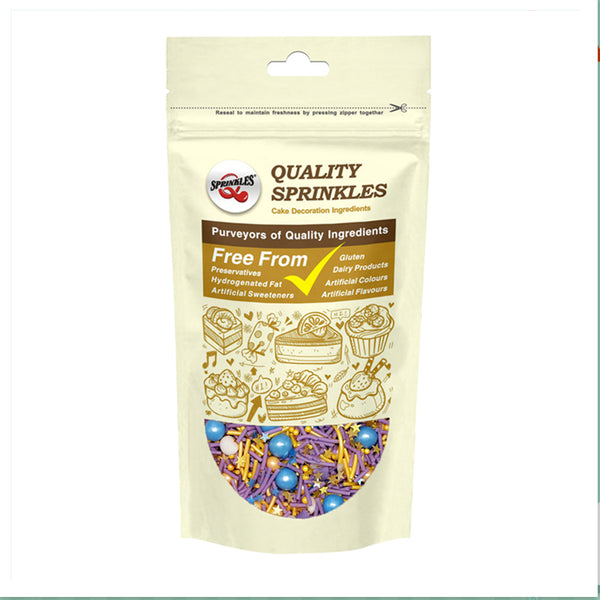 Royalty Love - No Nuts Kosher Certified Sprinkles Mix Vegan Cake Decor