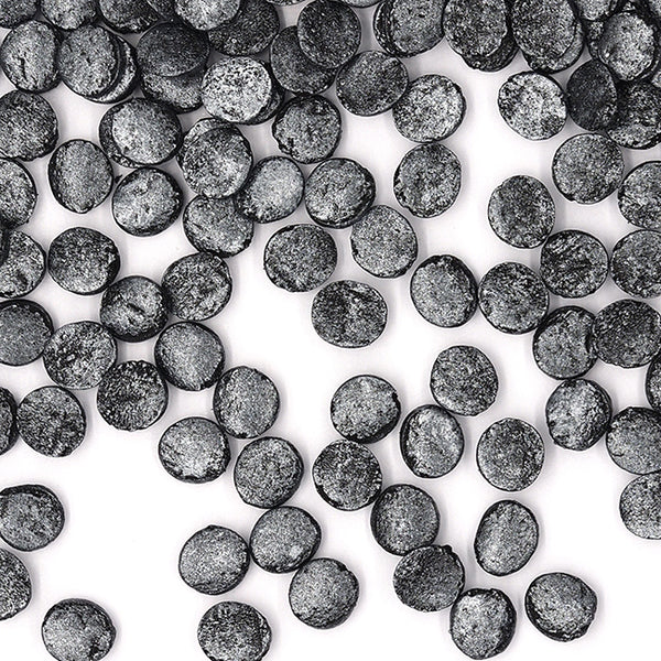 Shimmer Black Confetti 8MM Big Sequins - No Gluten Sprinkles For Cake