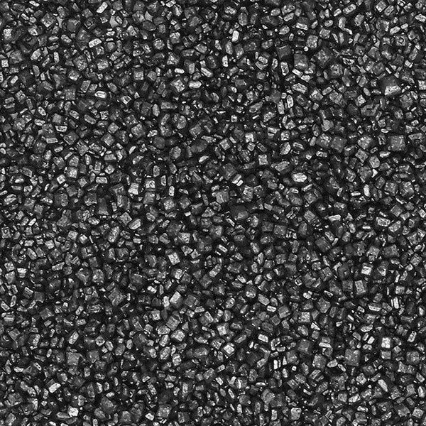 Shimmer Black Sugar Crystals - Soya Free Halal Certified Sprinkles