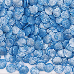 Shimmer Blue Confetti 10MM Big Sequins - No Dairy Sprinkles Cake Decor (Top 14 Allergen Free, Naturally Sourced Ingredients, Plant-based, Clean Label Free From GMO, Hydrogenated Fat, Palm oil, Certified Vegan, BRC, Kosher, Halal & FDA)