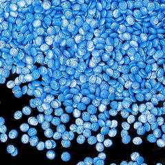 Shimmer Blue Confetti Dots -  Dairy Free Kosher Certified Sprinkles (Top 14 Allergen Free, Naturally Sourced Ingredients, Plant-based, Clean Label Free From GMO, Hydrogenated Fat, Palm oil, Vegan, BRC, Halal & FDA)