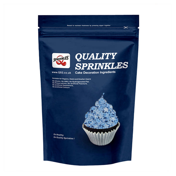 Shimmer Blue Confetti Star - No Soya No Nut Kosher Certified Sprinkles