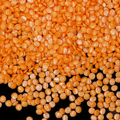 Shimmer Orange Confetti Dots - Nuts Free Halal Certified Sprinkles (Top 14 Allergen Free, Naturally Sourced Ingredients, Plant-based, Clean Label Free From GMO, Hydrogenated Fat, Palm oil, Vegan, BRC, Kosher & FDA)