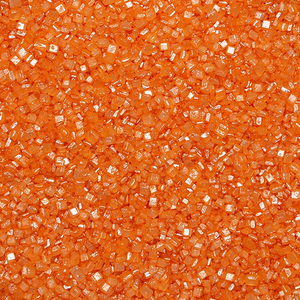Shimmer Orange Sugar Crystals - Clean Label Sprinkles Cake Decoration