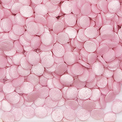 Shimmer Pink Confetti 8MM Big Sequins - Non Gluten Sprinkles For Cake (Top 14 Allergen Free, Naturally Sourced Ingredients, Plant-based, Clean Label Free From GMO, Hydrogenated Fat, Palm oil, Certified Vegan, BRC, Kosher, Halal & FDA)