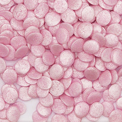 Shimmer Pink Confetti 10MM Big Sequins - Natural Ingredients Sprinkles (Top 14 Allergen Free, Plant-based, Clean Label Free From GMO, Hydrogenated Fat, Palm oil, Certified Vegan, BRC, Kosher, Halal & FDA)