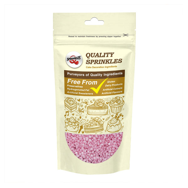 Shimmer Pink Confetti Dots - Dairy Free Nuts Free Halal Sprinkles