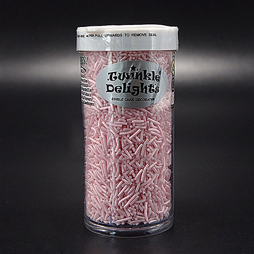 Shimmer Pink Jimmies - Dairy Free Nuts Free Sprinkles Cake Decorations