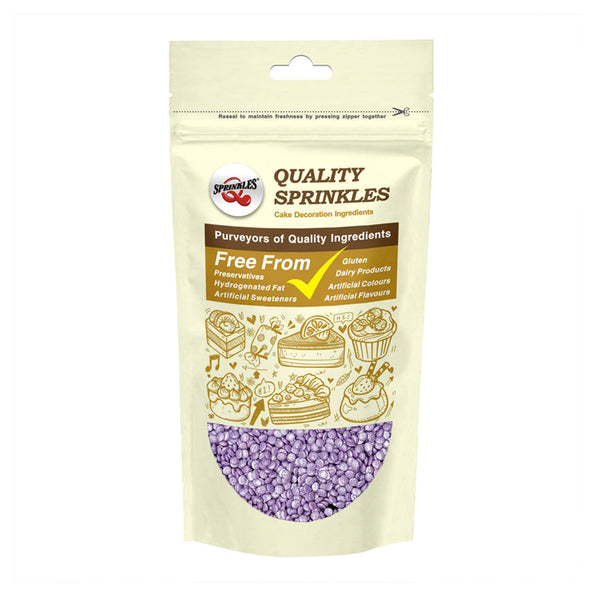 Shimmer Purple Confetti Dots - Gluten Free Clean Label Halal Sprinkles