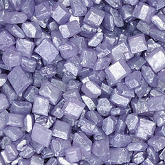 Shimmer Purple Sugar Rocs - Nuts Free Kosher Sprinkles Cake Decoration (Top 14 Allergen Free, Naturally Sourced Ingredients, Plant-based, Clean Label Free From GMO, Hydrogenated Fat, Palm oil, Certified Vegan, BRC, Halal & FDA)