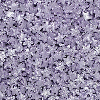 Shimmer Purple Confetti Star - Nuts Free Natural Ingredients Sprinkles
