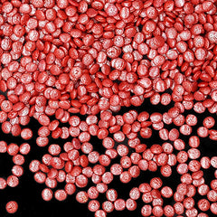 Shimmer Red Confetti Dots - Dairy Free Vegan Sprinkles Cake Decoration (Top 14 Allergen Free, Naturally Sourced Ingredients, Plant-based, Clean Label Free From GMO, Hydrogenated Fat, Palm oil, BRC, Kosher, Halal & FDA)