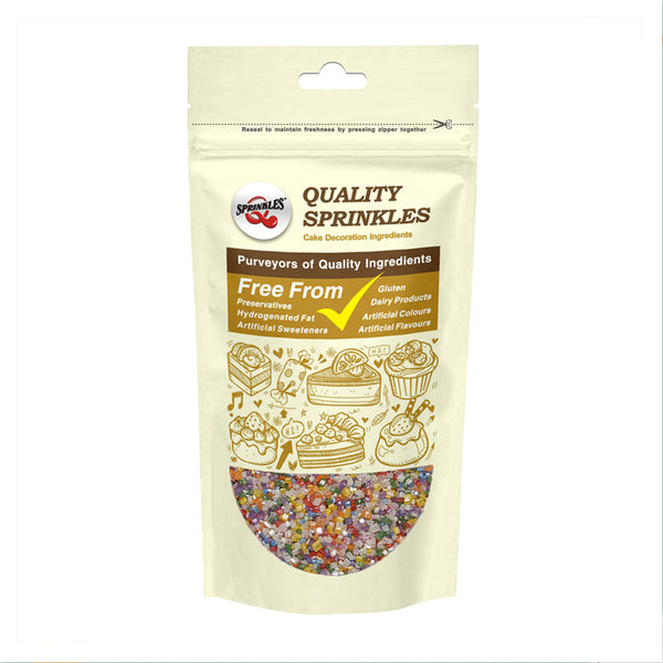 Shimmer Rainbow Sugar Crystals - No Dairy Kosher Certified Sprinkles