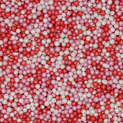 Shimmer Valentine Nonpareils - Dairy Free Clean Lable  Halal Sprinkles (Top 14 Allergen Free, Naturally Sourced Ingredients, Plant-based, Free From GMO, Hydrogenated Fat, Palm oil, Certified Vegan, BRC, Kosher & FDA)