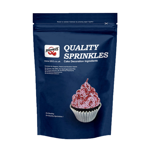Shimmer Valentine Jimmies - No Dairy No Nut Kosher Certified Sprinkles