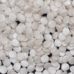 Shimmer White Confetti 8MM Big Sequins - Nuts Free Sprinkles For Cake (Top 14 Allergen Free, Naturally Sourced Ingredients, Plant-based, Clean Label Free From GMO, Hydrogenated Fat, Palm oil, Certified Vegan, BRC, Kosher, Halal & FDA)