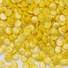 Shimmer Yellow Confetti 8MM Big Sequins - No Soya Sprinkles Cake Decor (Top 14 Allergen Free, Naturally Sourced Ingredients, Plant-based, Clean Label Free From GMO, Hydrogenated Fat, Palm oil, Certified Vegan, BRC, Kosher, Halal & FDA)