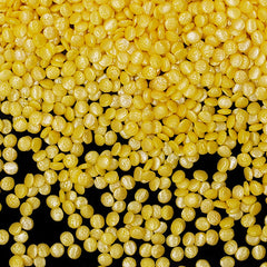 Shimmer Yellow Confetti Dots - Gluten Free Dairy Free Halal Sprinkles (Top 14 Allergen Free, Naturally Sourced Ingredients, Plant-based, Clean Label Free From GMO, Hydrogenated Fat, Palm oil, Certified Vegan, BRC, Kosher & FDA)