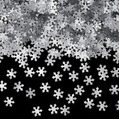 Silver Glitter Snowflakes - Natural Ingredient Edible Cake Decoration (Top 14 Allergen Free, Plant-based, Clean Label Free From GMO, Hydrogenated Fat, Palm oil, Certified Vegan, BRC, Kosher, Halal & FDA)