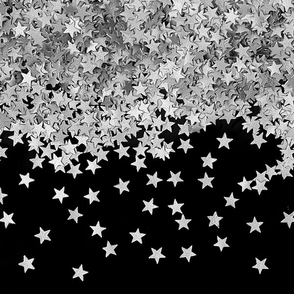 Silver Glitter Stars - Dairy Free Kosher Certified Edible Decoration