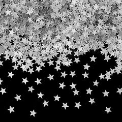 Silver Glitter Stars - Dairy Free Kosher Certified Edible Decoration (Top 14 Allergen Free, Naturally Sourced Ingredients, Plant-based, Clean Label Free From GMO, Hydrogenated Fat, Palm oil, Vegan, BRC, Halal & FDA)