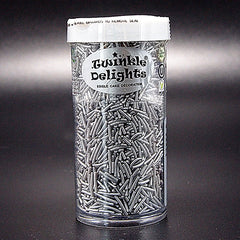 Silver Jimmies - Dairy Free Nuts Free Vegan Sprinkles Cake Decorations (Top 14 Allergen Free, Naturally Sourced Ingredients, Plant-based, Clean Label Free From GMO, Hydrogenated Fat, Palm oil, BRC, Kosher, Halal & FDA)