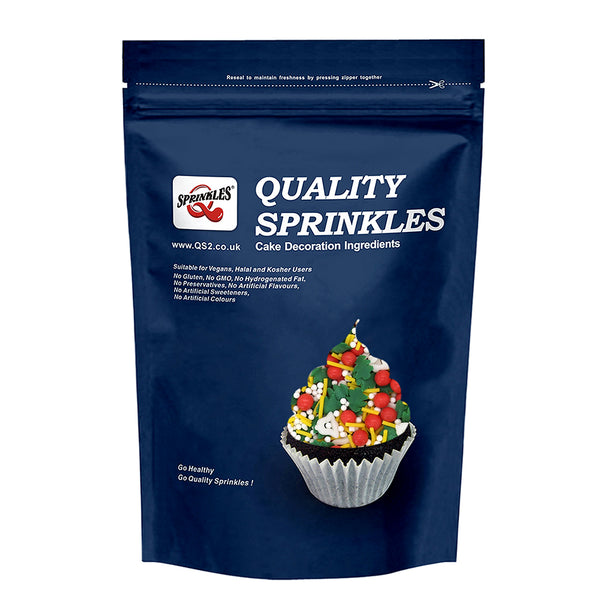 Sleigh Bells Ring - Non Gluten Kosher Certified Sprinkles Mix For Cake