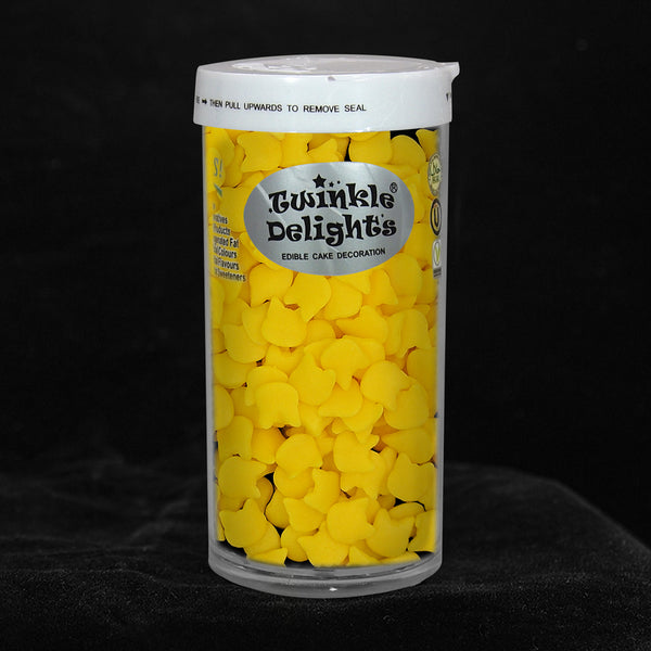 Yellow Confetti Cat - GMO Free Halal Certified Sprinkles Cake Topper